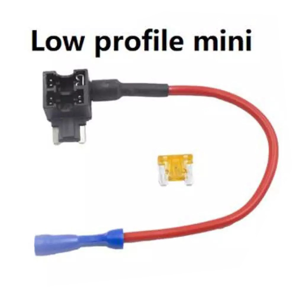 Low-profile Mini FUSE Add Circuit Fuse Holder ATM APM Blade Tap Dual adapter Auto Car Fuse