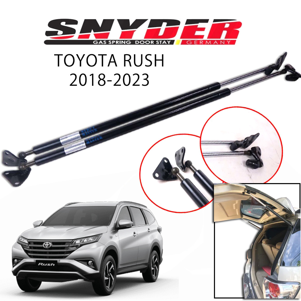 SGS-228 Left - TOYOTA RUSH Gas Spring Door Stay Damper Struts Trunk Open - Snyder