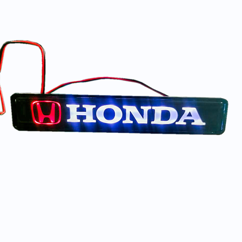 1Pc HONDA Car Front Grille Luminous Emblem Badge LED Decoration Lights Car Logo