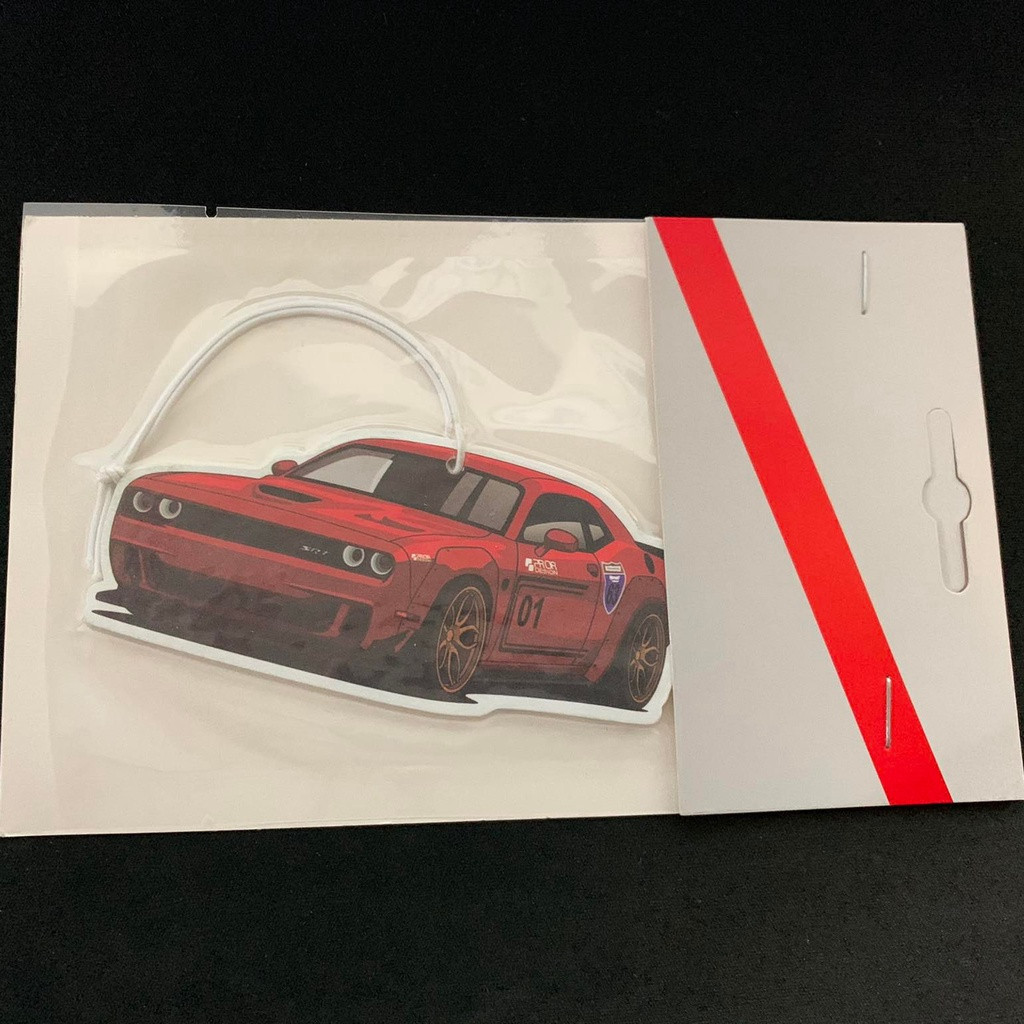 JDM Japan Challenger SRT Badge Car Paper Air Freshener Auto Hanging Perfumed Fragrance (Salon)