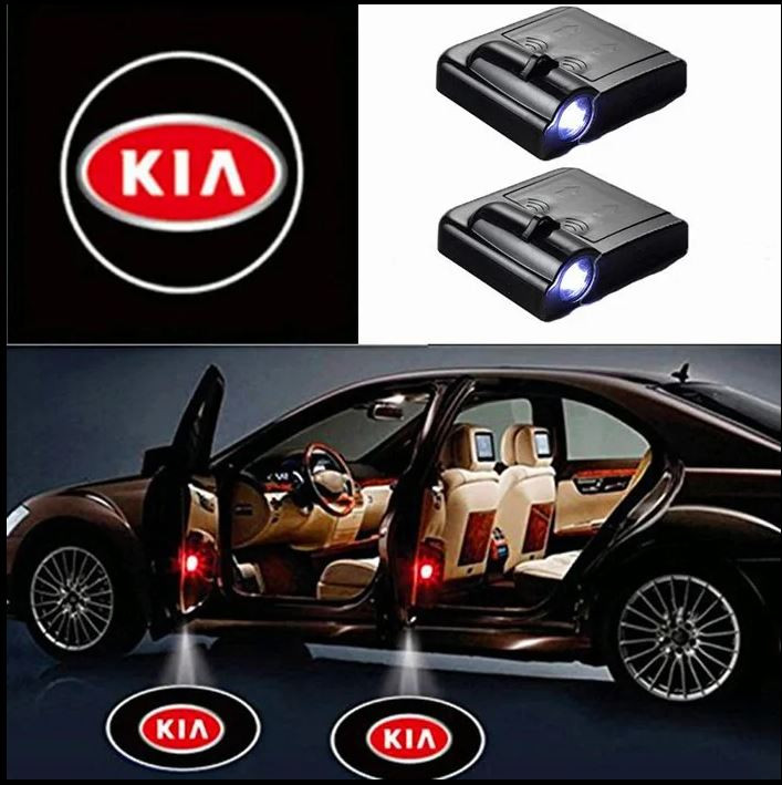 #40 KIA 2Pcs Car Door Sensor Light welcome Wireless illuminating ground Floor open doors